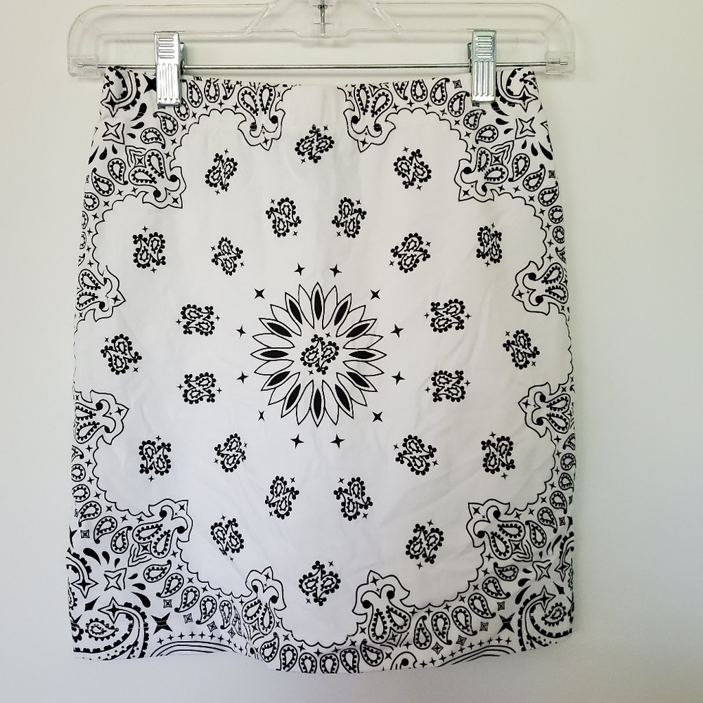 3for$25 bandana print tight skirt